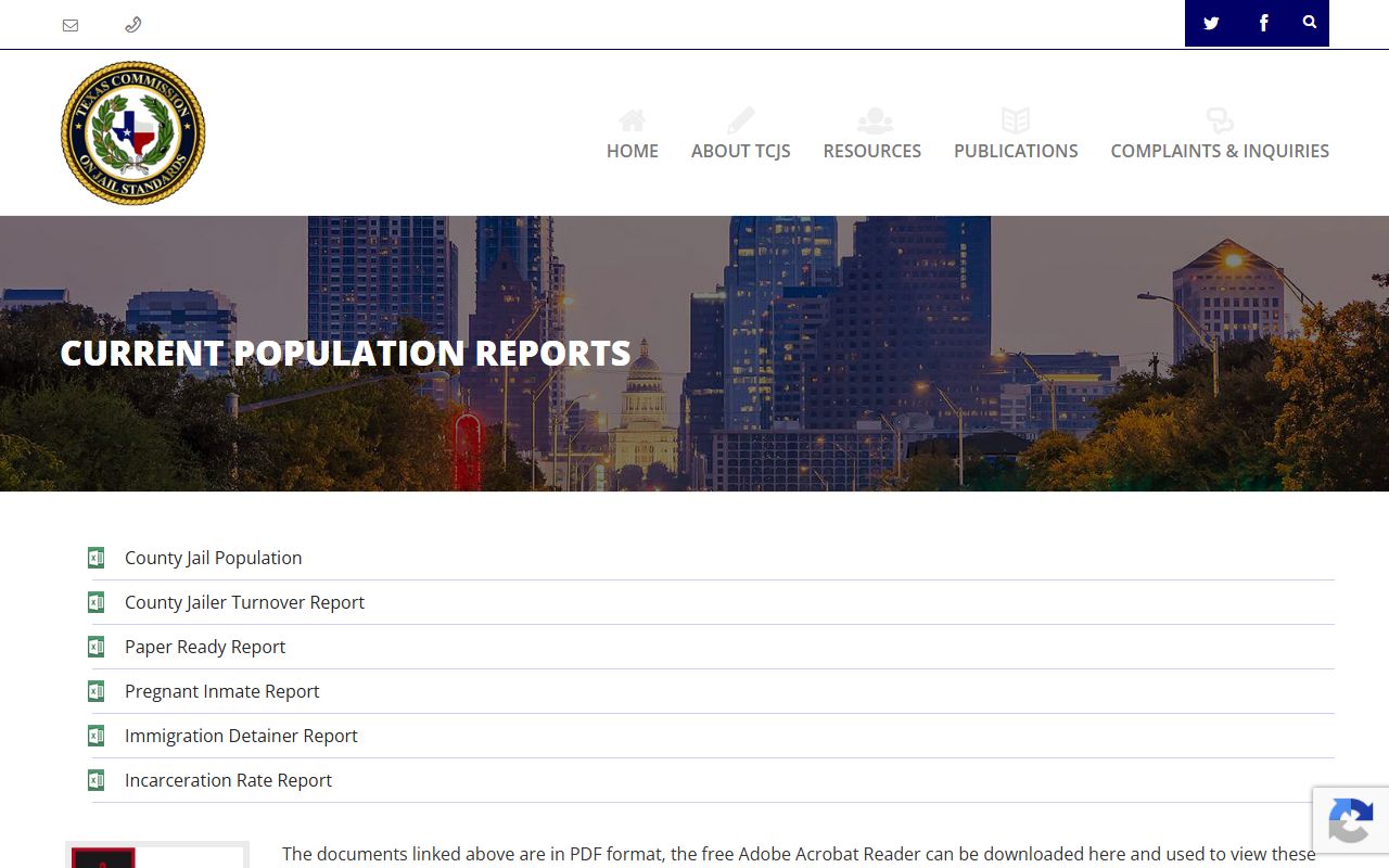 Carson County inmate population TCJS current population reports